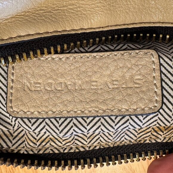 Hobo Steve Madden Shoulder Bag 3 Brown Shades Handbag Purse Crossbody Boho - Picture 13 of 15